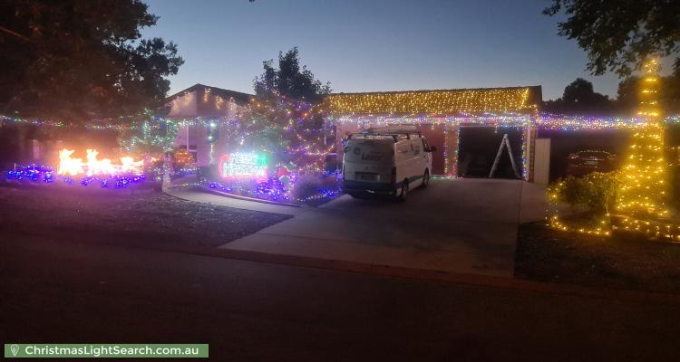 Christmas Light display at 29 Sid Barnes Crescent, Gordon