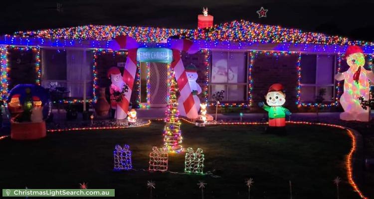Christmas Light display at 9 Paterson Court, Craigmore