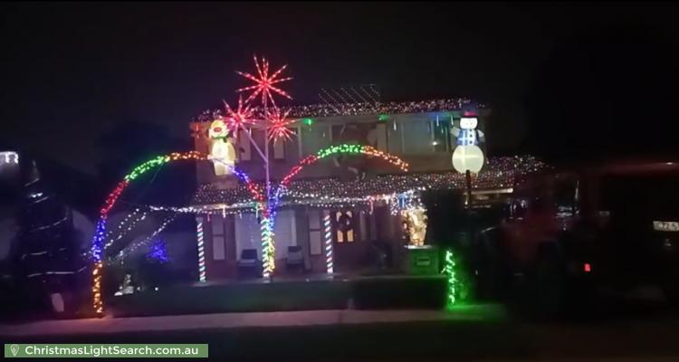 Christmas Light display at 5 Errol Place, Quakers Hill