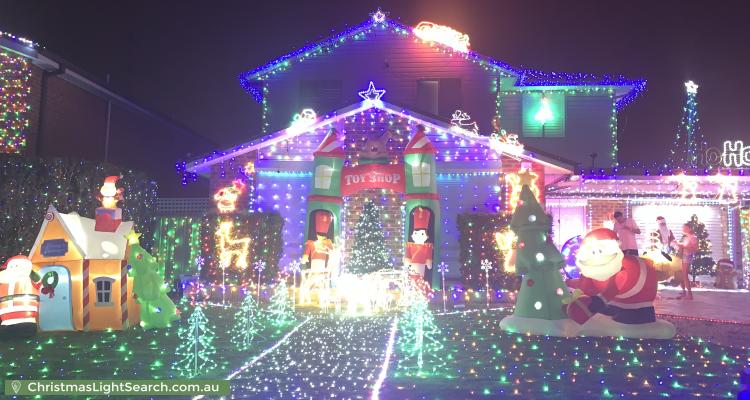 Christmas Light display at 64 Chatsworth Road, Saint Clair