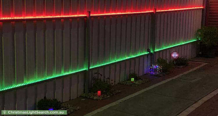 Christmas Light display at  Lerida Crescent, Salisbury Downs