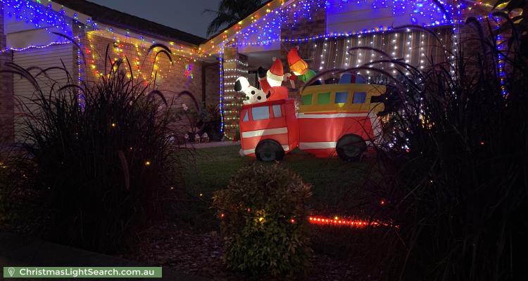Christmas Light display at 3 Hugo Place, Quakers Hill
