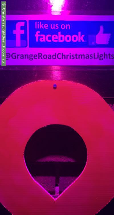 Christmas Light display at 63 Grange Road, Sandringham