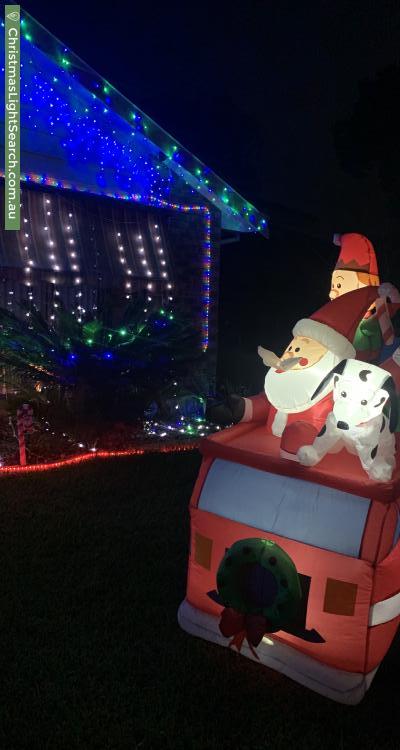 Christmas Light display at 3 Hugo Place, Quakers Hill