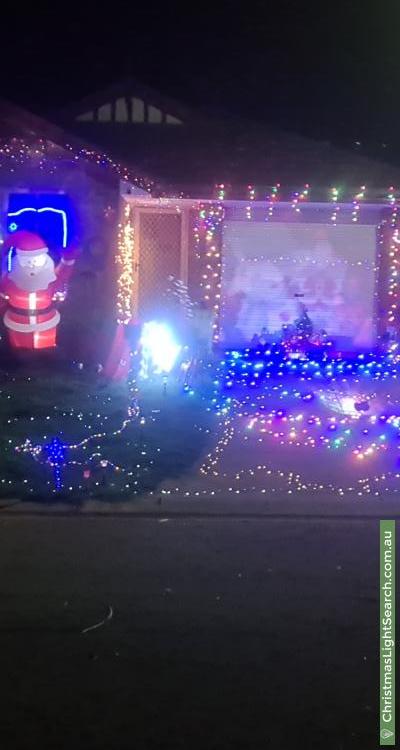 Christmas Light display at 7 Solaprobe Close, Craigmore