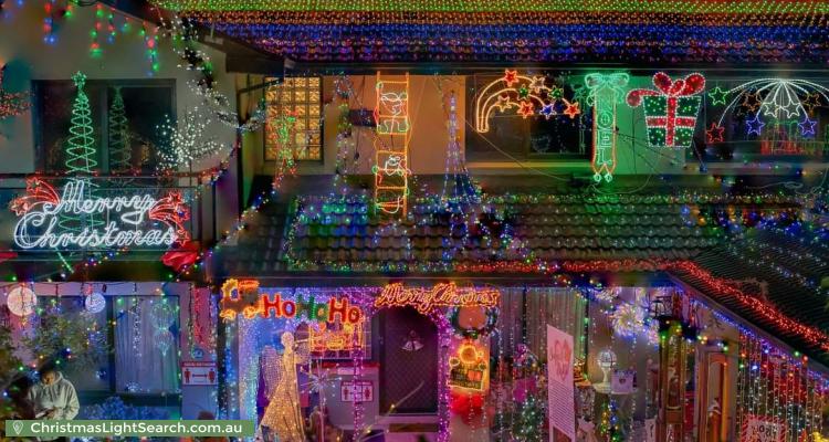 Christmas Light display at 136 Excelsior Avenue, Castle Hill