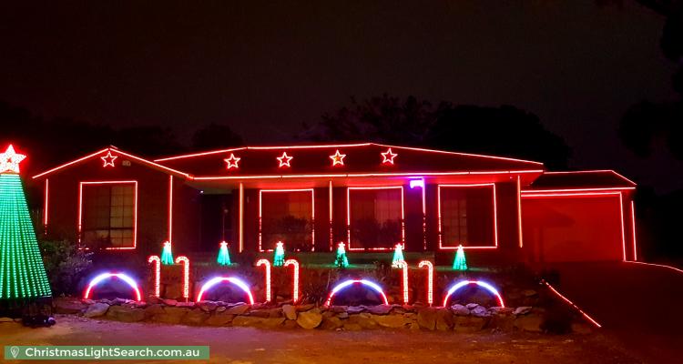 Christmas Light display at 225 Newman-Morris Circuit, Oxley