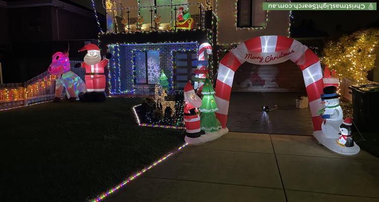 Christmas Light display at  Florence Street, Mount Martha