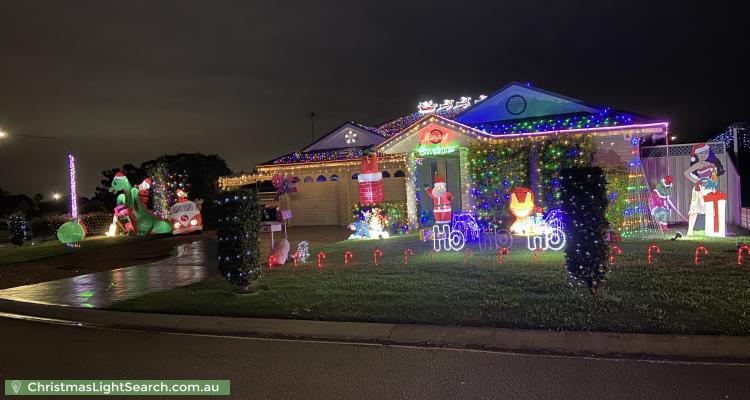 Christmas Light display at 60 Kiber Drive, Glenmore Park