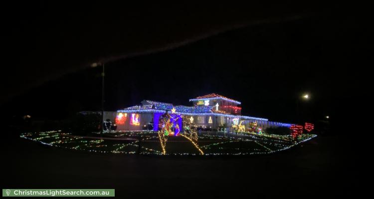 Christmas Light display at 8 Henze Crescent, Claremont Meadows
