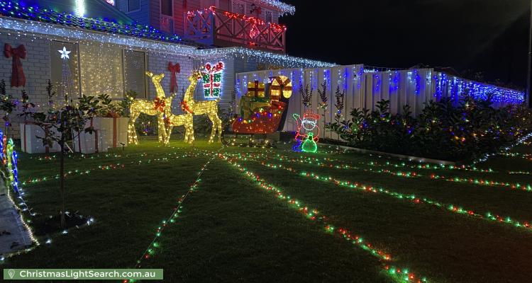 Christmas Light display at 8 Henze Crescent, Claremont Meadows