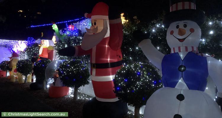 Christmas Light display at 2 Magic Grove, Mosman