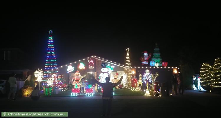 Christmas Light display at 25 Calder Way, Wantirna South