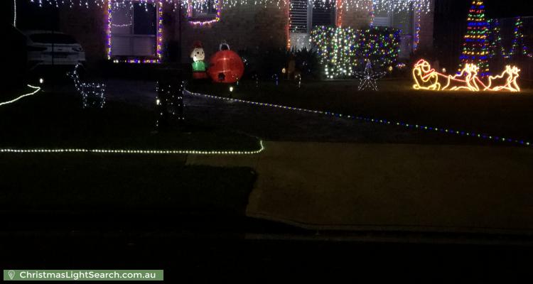 Christmas Light display at 25 Lobelia Crescent, Quakers Hill