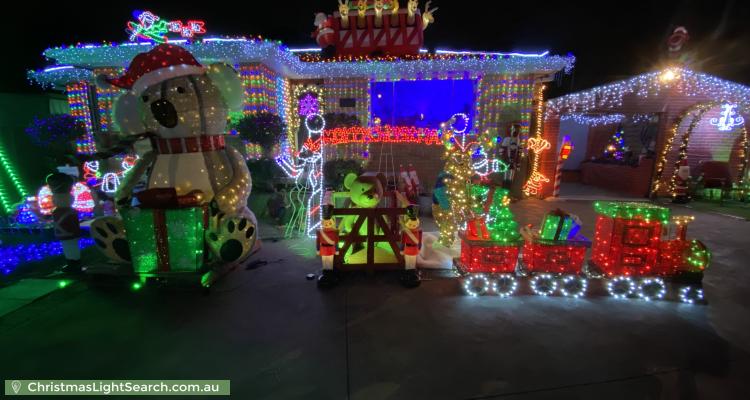 Christmas Light display at 9 Trezise Place, Quakers Hill