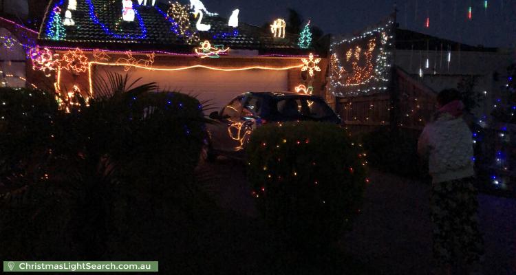 Christmas Light display at 61 Nordic Avenue, Keilor Lodge